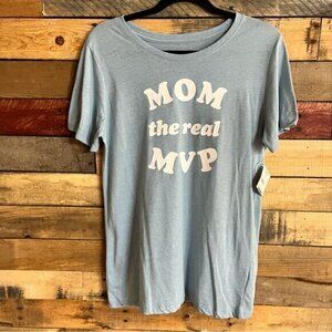 Way To Celebrate Blue Mom Is The‎ Real MVP Tee Size Medium